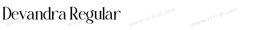 Devandra Regular字体转换